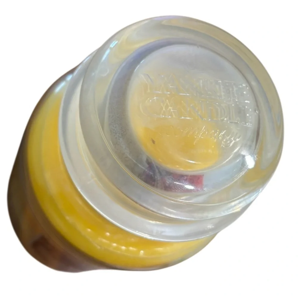 Yankee Candle Jar Vanilla Cookie Rare Vintage Black Band Candle Jar Cream Yellow